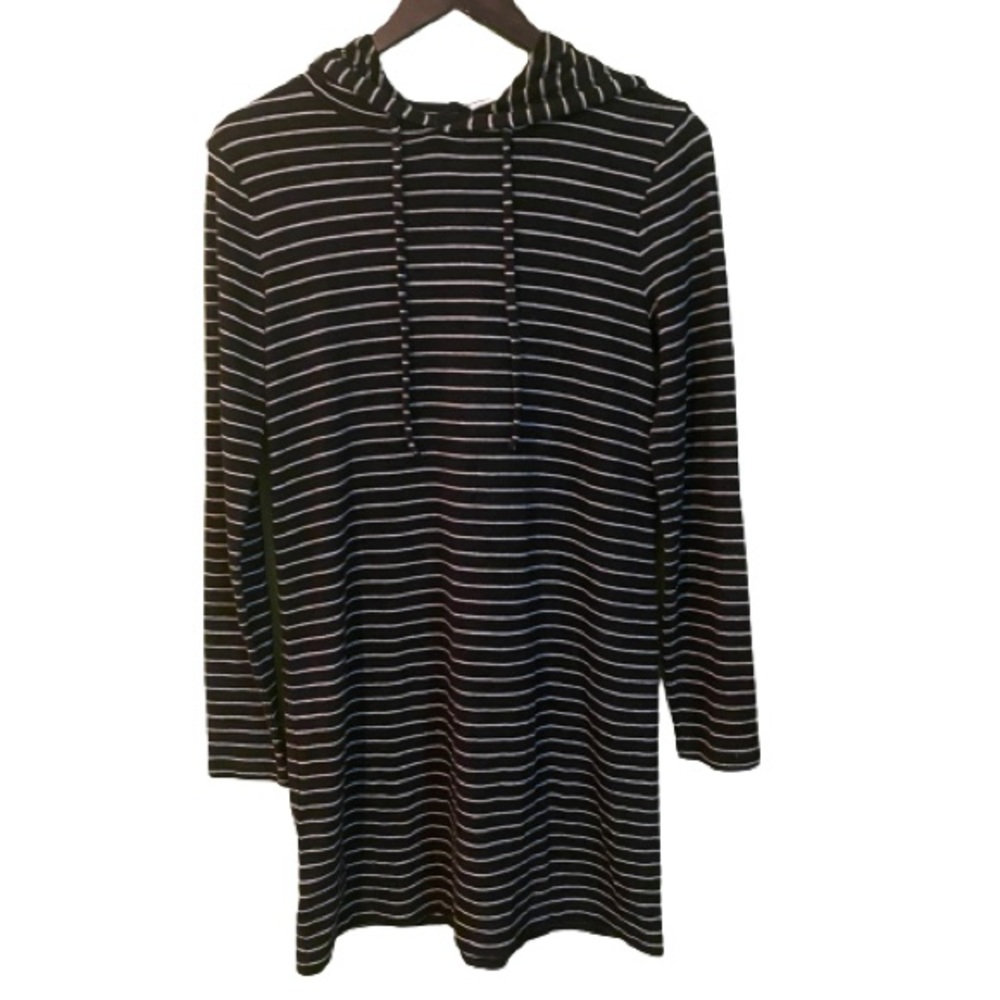 Ann Taylor Lou & Grey striped hoodie dress